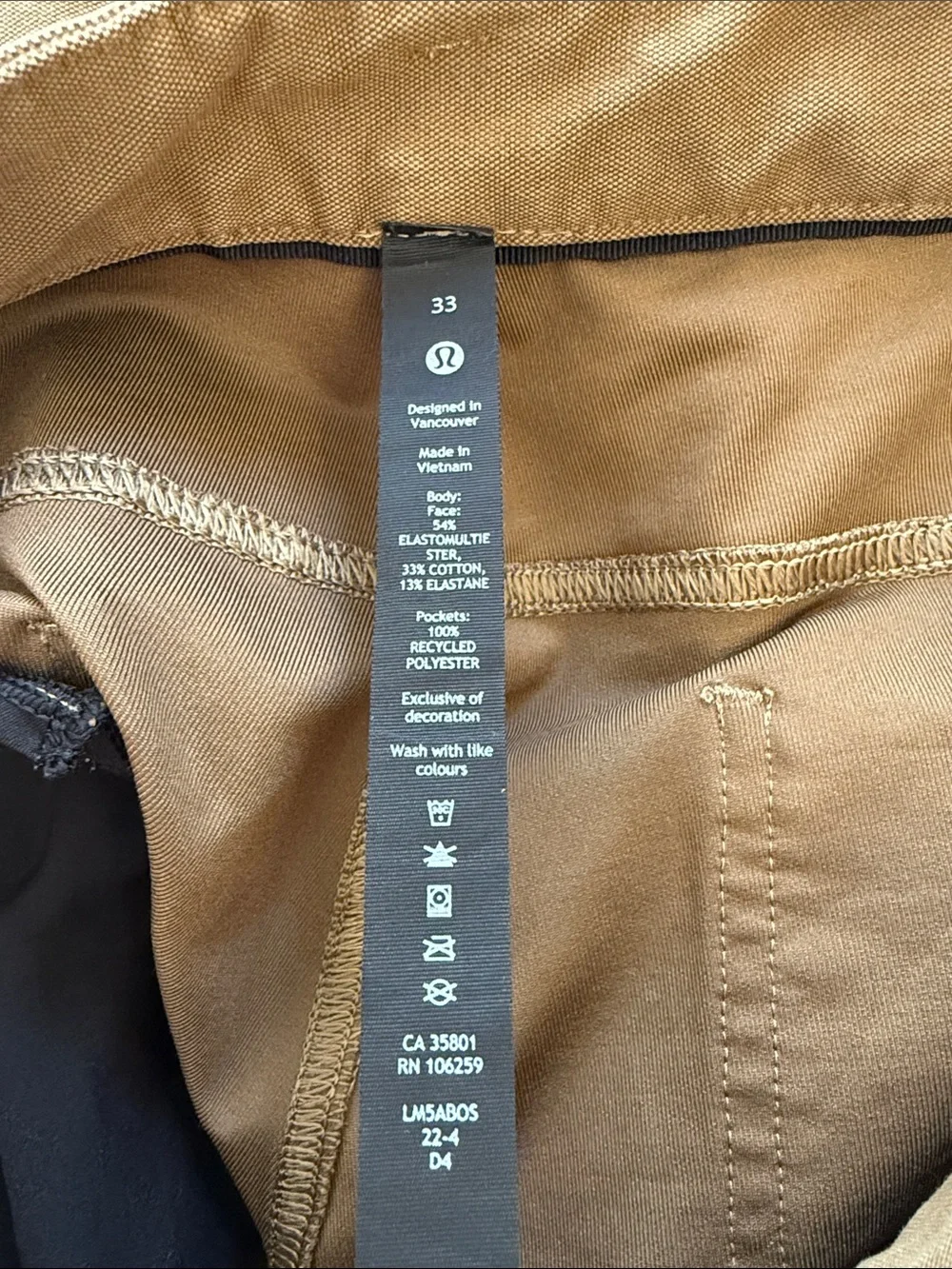 Men’s Lululemon ABC Slim-Fit Pant 32